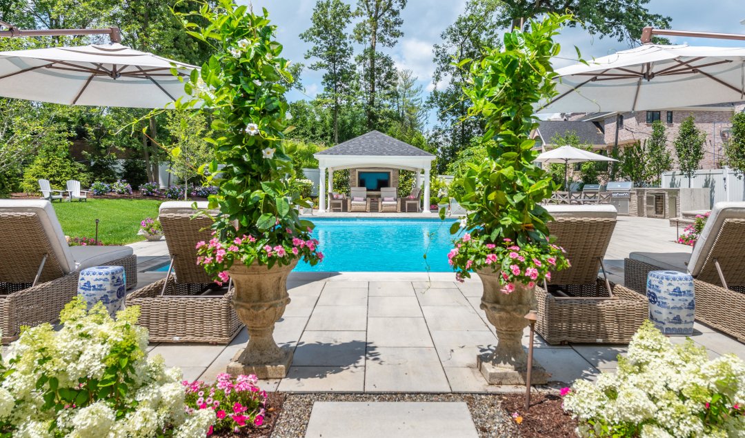 Picturesque Pools with Year-Round Ambiance